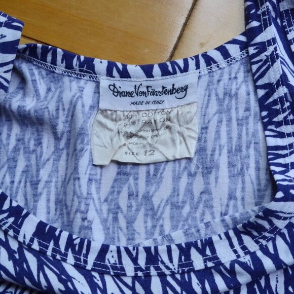Vintage Diane Von Furstenberg Tank Dress Size 12 - Picture 4 of 8